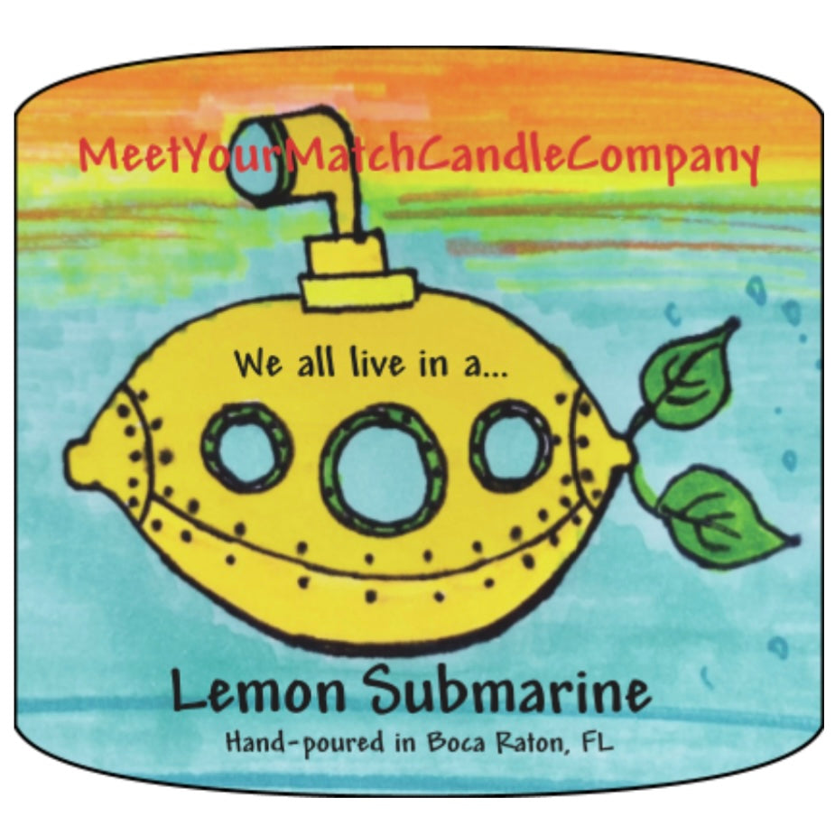 We all live in a… Lemon Submarine Candle